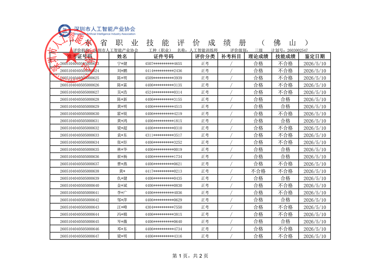5.10佛山广东省职业技能评价成绩册(公示版)_01.png
